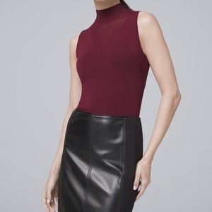 WhiteHouse BlackMarket Mock Neck Top